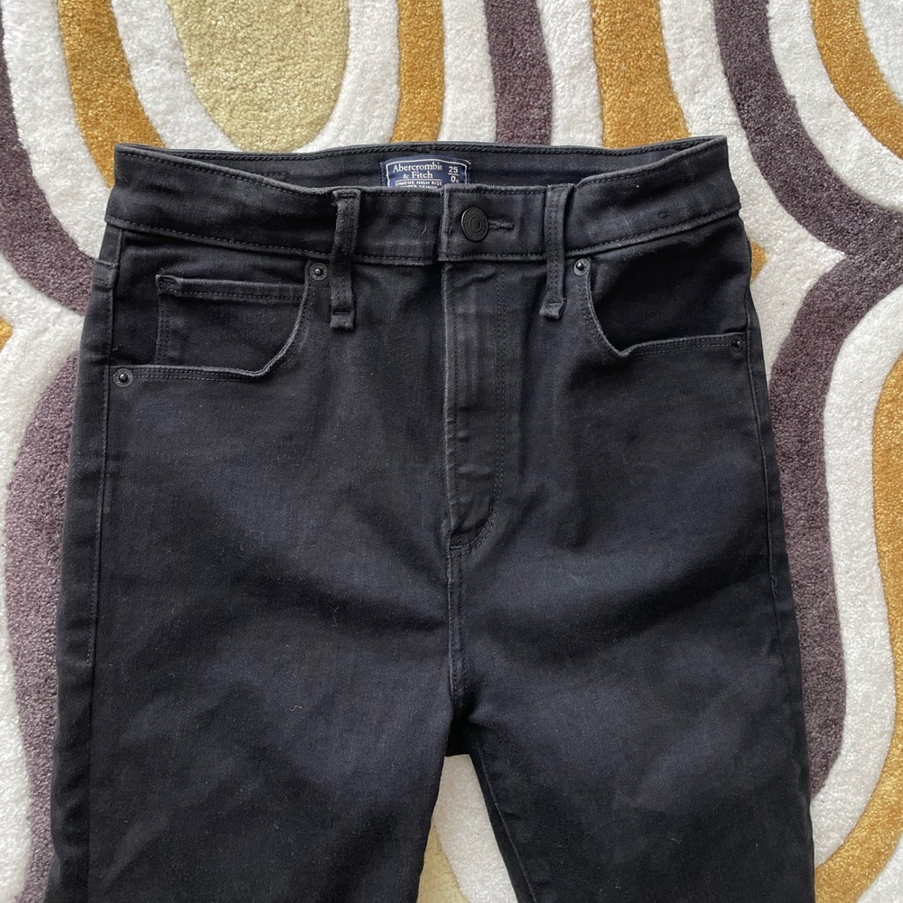 A&F black skinny jeans